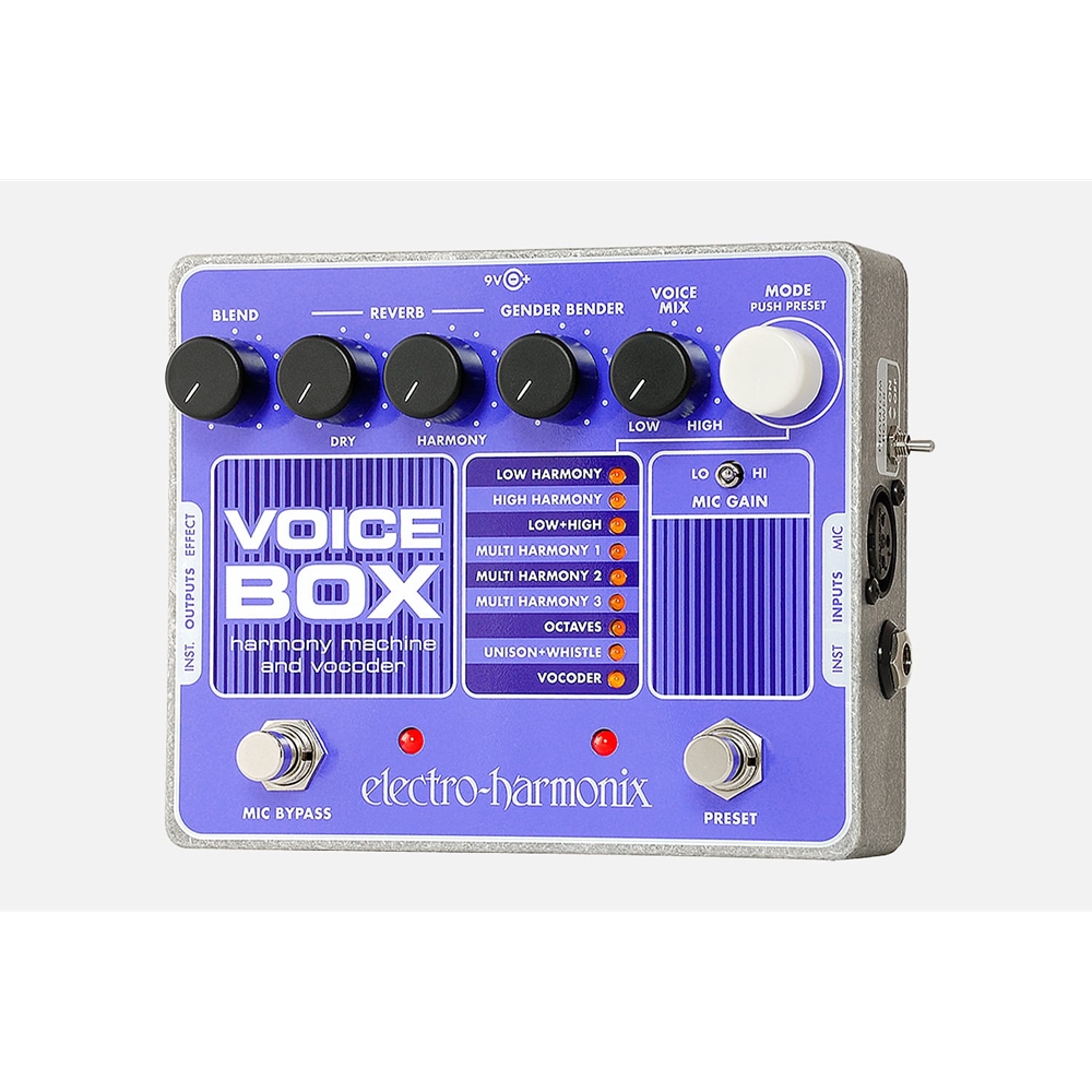 Electro-Harmonix VOICE BOX Harmony Machine & Vocoder Guitar Effects Pedal
